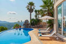 Pool of Villa Xamena and its spectacular views